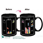 Color changing glazed ceramic mugs  Game magic mugs