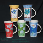 Super High printed Color Glazed Ceramic Mugs
