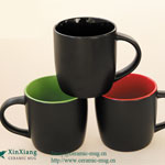 Insite Black Matt Color Glazed Ceramic Mugs