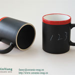 Chalk Ceramic Mugs straight  writing ceramic coffee mugs