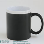 Writing 11oz black straight ceramic coffee mugs Manufacturers