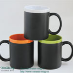 Writing black straight ceramic coffee mugs Suppliers