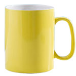 1000ml Yellow large mug sublimation mugs solid color spoon with lid straight coffee mugs with logo