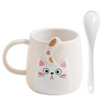 400ml Wholesale personality lovers ceramic mugs 3D creative cute cartoon cat coffee cups