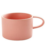 Bulk 200ml pink solid color ceramic mugs matte ceramic coffee mugs with logo big mouth monkey