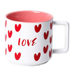 Suppliers short sublimation ceramic mugs 2 colors coffee mugs with square handle