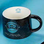 Custom speckle Paul Frank ceramic mugs with logo kids ceramic coffee mugs manufacturers