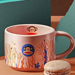 Custom Paul Frank mugs manufacturers pearl glaze ceramic coffee mugs with logo printed china