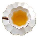 Manufacturers white fine bone china ceramic tea mugs and saucer with golden handle