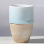 Suppliers korean 2 colors flowing glazed ceramic coffee cups handmade simple coarse ceramic mugs