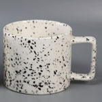 Cheap Korean 250ml retro splash ink ceramic mugs personalized simple speckle coffee cups