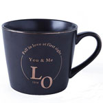 Suppliers black straight mouth matte ceramic mug with logo wide mouth love coffee mugs