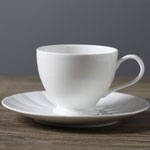 Manufacturers plain white starbucks ceramic coffee cup and saucer 41 Bulk 180ml tea mugs
