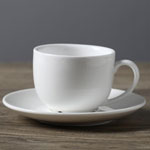 Stoneware plain white ceramic coffee mug and saucer 34 jar 110ml tea cups manufacturers