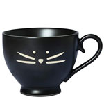Wholesale matte plain black ceramic coffee mugs Cat nordic tea mugs manufacturers