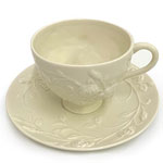 Wholesale european relief ceramic afternoon tea cup and saucer 3D coffee mugs