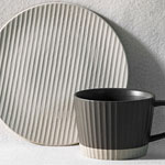 Wholesale nordic retro matte minimal ceramic coffee cup and saucer set factory