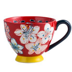 Hand painted 450ml relief ceramic breakfast mugs oat mug ceramic coffee mugs