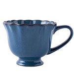 Cheap blue variable glaze ceramic tea mugs nordic tea set manufacturers