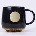 Suppliers starbucks mugs ceramic manufacturers 14oz black copper brand coffee mugs