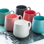 Custom 11oz disney color glazed matte ceramic mugs for coffee or tea factory