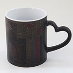 Wholesale 11oz star ceramic magic sublimation mugs for coffee bulk stoneware mugs