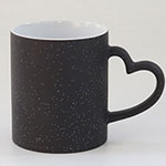 Manufacturers 11oz star ceramic color changing sublimation mugs bulk black stoneware mugs
