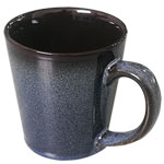 Custom 11oz blue reactive glaze stoneware coffee mugs - Mug Manufacturer