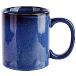 Brand blue 11oz straight reaction glaze ceramic coffee mugs