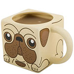Custom large square yellow puppy ceramic coffee mugs Factory