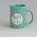 Customized Green Straight Body Ceramic Coffee Mug with Brand Logo